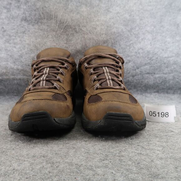 Abeo Shoes Mens 10 Sneakers Athletic Comfort Walking Leather Brown Casual Smart - Picture 2 of 15